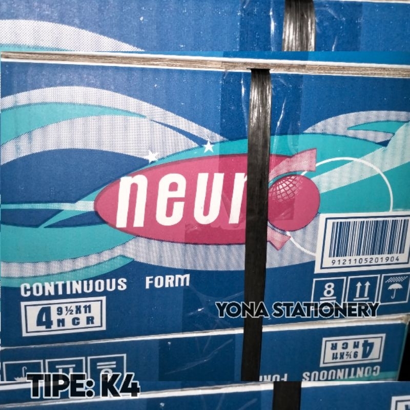

NEURO - CONTINUOUS FORM 4 PLY 9 1/2"×11 NCR (K4 TIDAK BAGI 2)