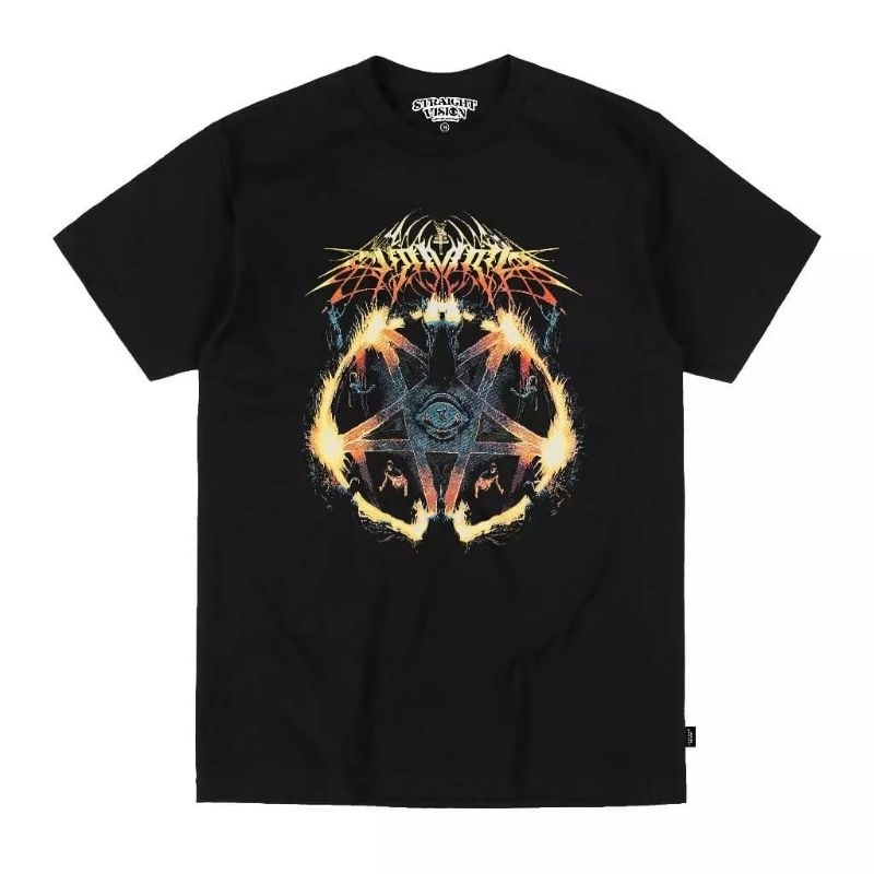 Baju Kaos Pria Wanita Lengan Pendek Hitam