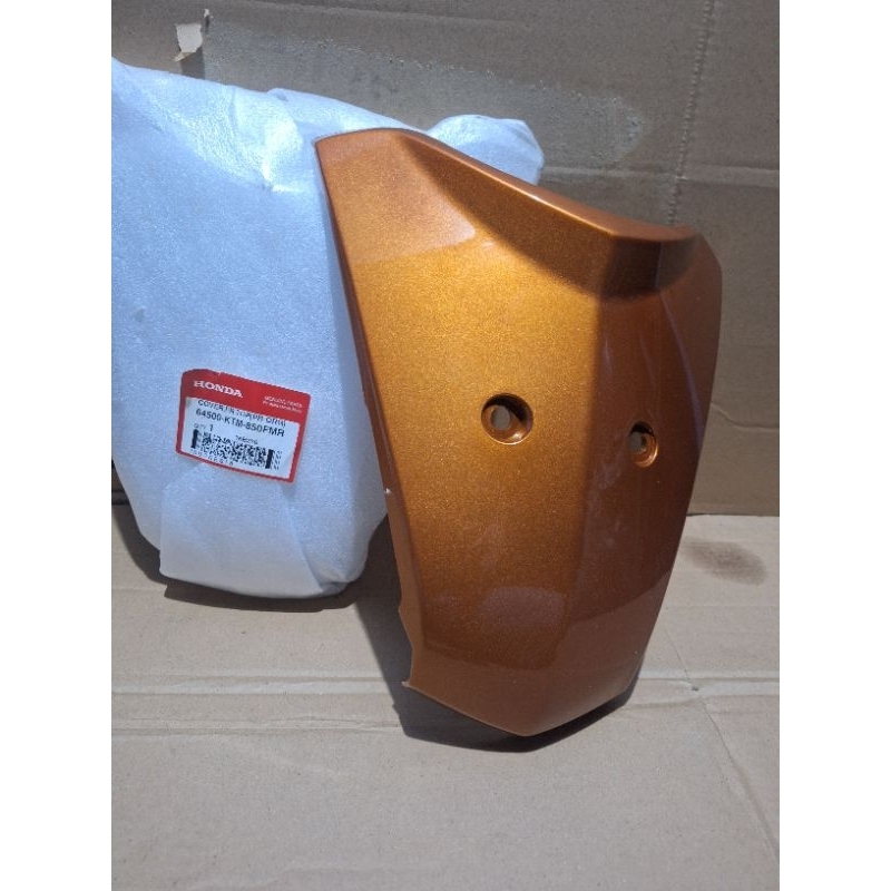 dasi tameng panel depan honda supra x125 old karbu original ahm honda 64500-ktm-850fmr orange