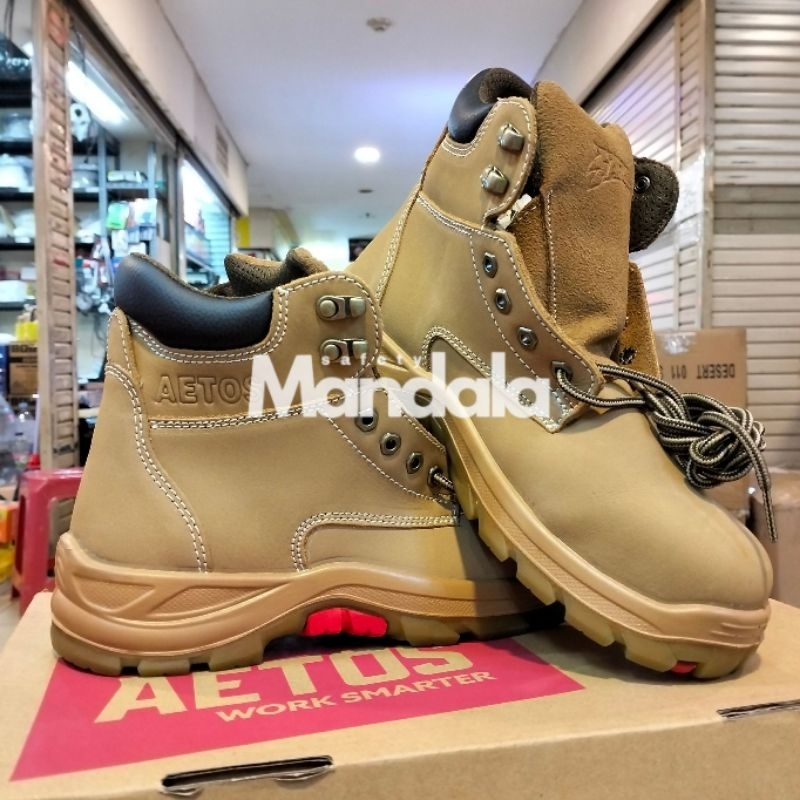 Safety Aetos Tungsten wheat Original 100% / Sepatu Safety Aetos Tungsten wheat Original Berkualitas