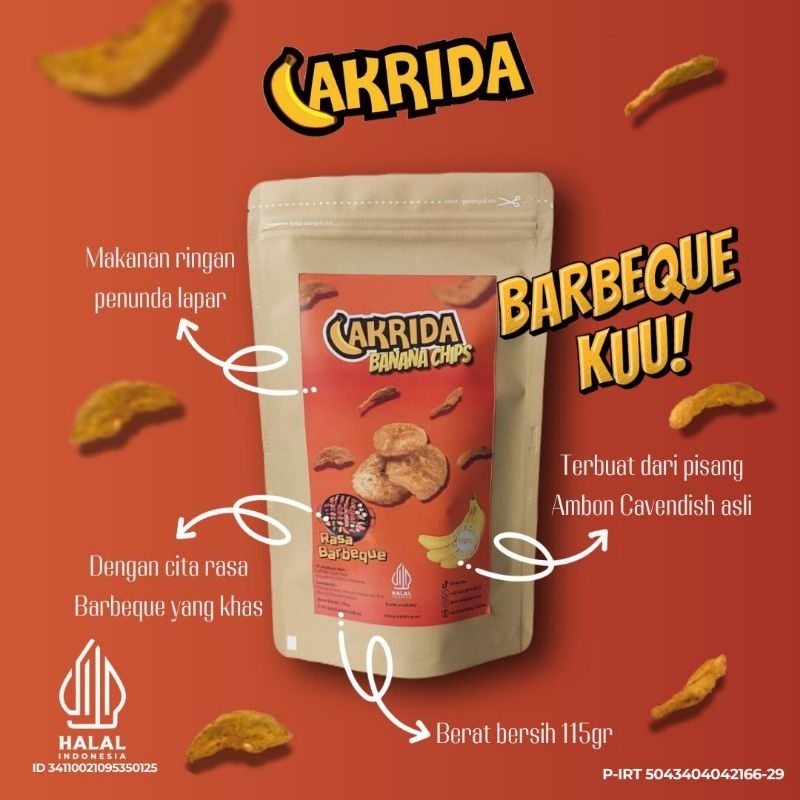 

Keripik Pisang Ambon (115 gr) - Barbeque dan kamyuuuu menjadi kitahhh