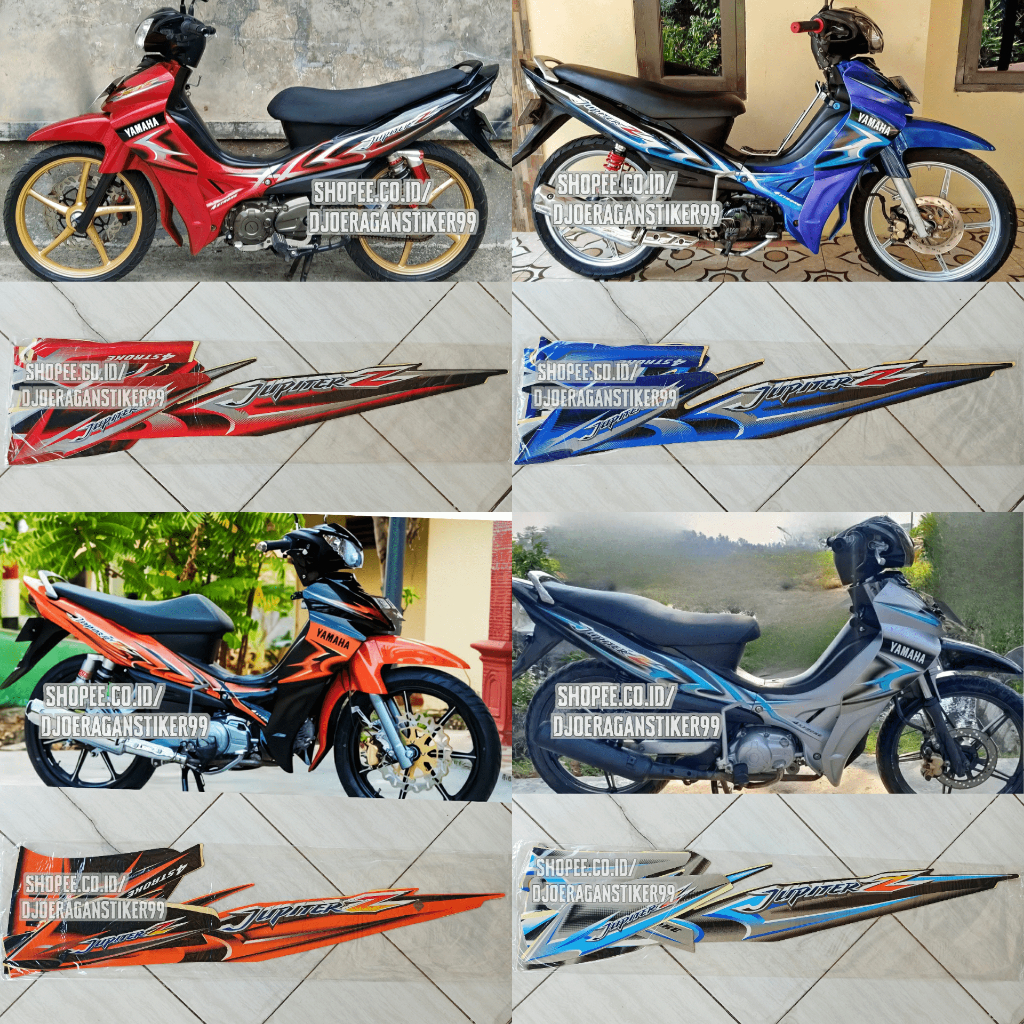 Striping Stiker Lis Yamaha Jupiter Z 2006 CW Jupiter Z Burhan Sticker Lis Body Motor