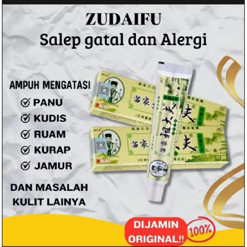 Salep Asli Cina Zudaifu Salep Gatal Paling Ampuh Mengobati Eksim Kurap Alergi Dan Jamur