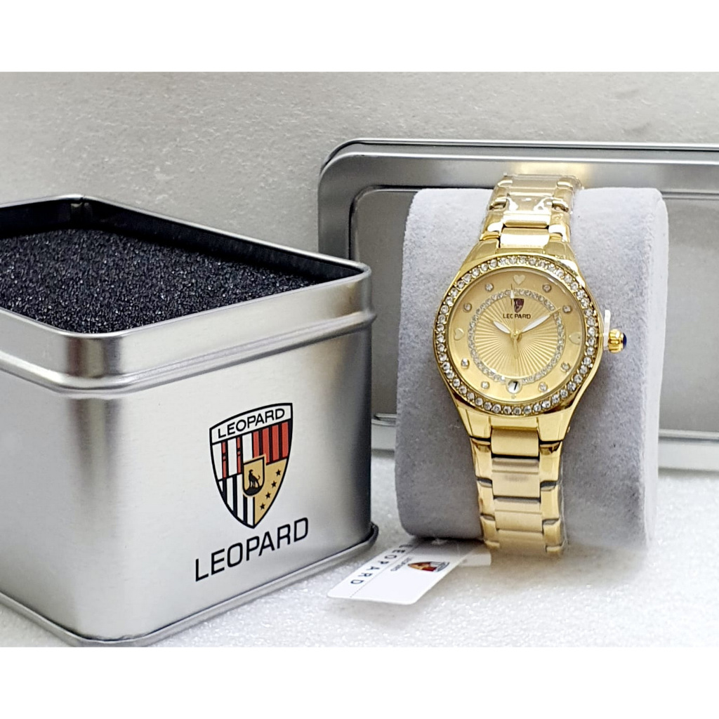 Jam Tangan Wanita LEOPARD 6254 Original Rantai