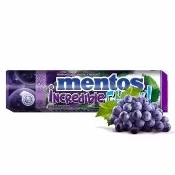 

mentos incredible chew grape 45 gram- permen kunyah rasa anggur