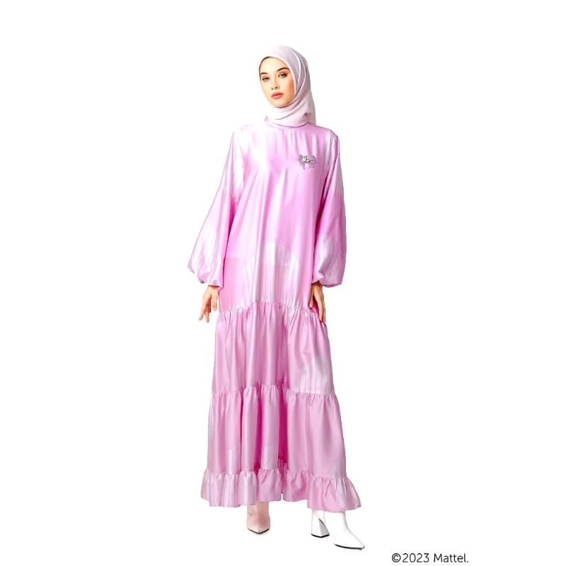 Nada Puspita - Vacanza Tiered Dress - Pink - S  { NEW }