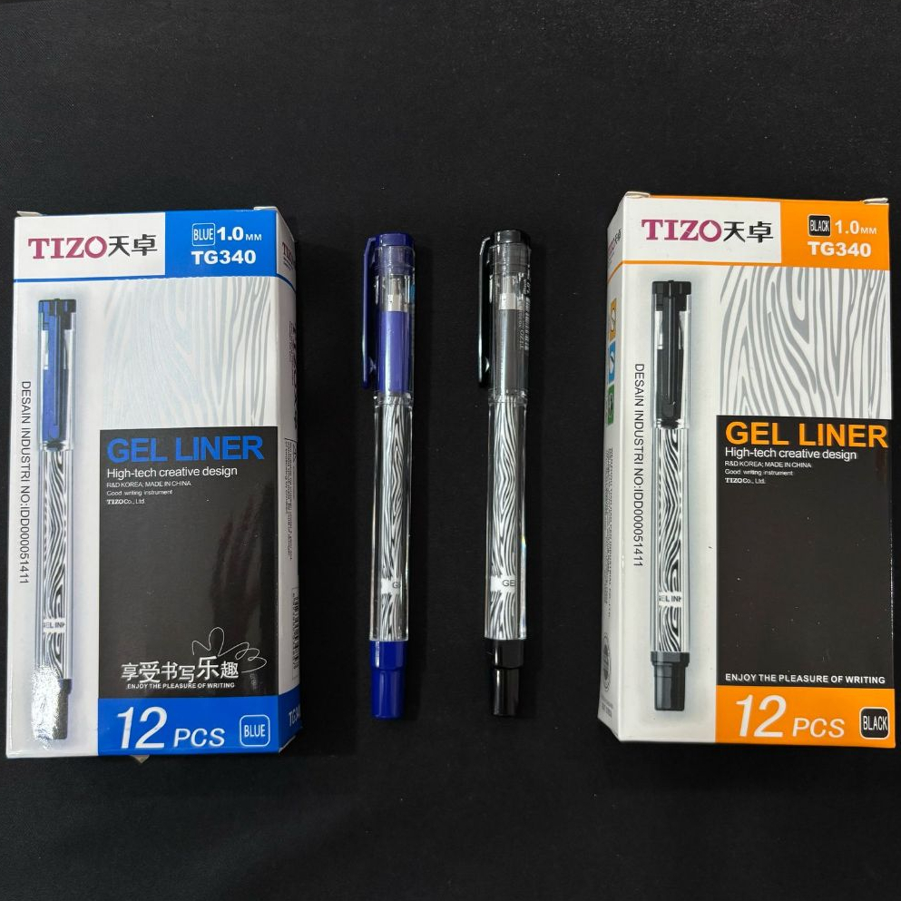 

Pen Tizo 1.0mm Gel Liner ( ORIGINAL ) / Pen tinta tebal / pen bold liner / Pen Tanda Tangan / Pen Zebra