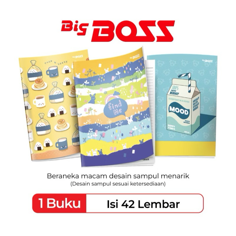 

[Whispers] Buku Tulis Bigboss 42 Lembar (1 pak=6 buku)