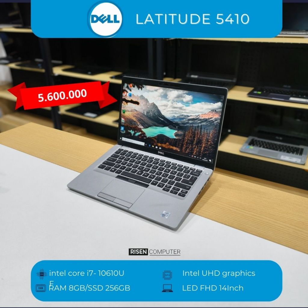 Laptop DELL LATITUDE 5410 INTEL CORE I7 - 10610U FHD 14inch Touchscreen RAM 8GB SSD 256GB Notebook I