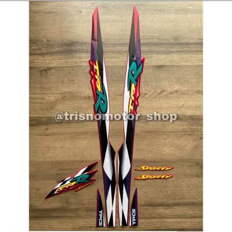 striping stripping yamaha fiz r Fiz R 1996 1997 1998 merah sticker stiker