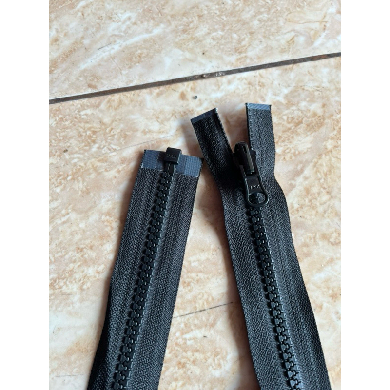 resleting tengah vislon ykk kepala bolak balik hitam