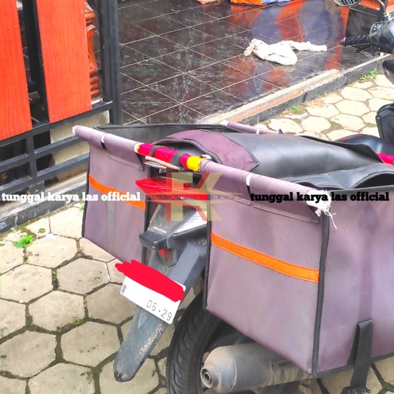 Tongkat Besi Tas Obrok Penahan Penyangga Tas Bronjong Tas Ronjot Penopang Besi Keranjang p 100cm