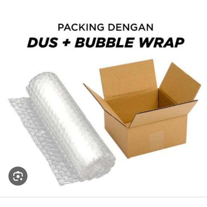 

Kardus+plastik bubble wrap pengaman