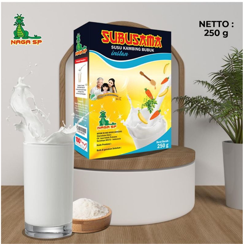 

Susu Kambing Etawa Subusama 250gram(Susu buah sayur Madu)