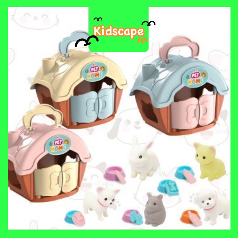 Kidscape - Mainan Anak Mystery Box Pet Home Kids Toys - Mainan Anak Blind Box Hewan Peliharaan - Mai