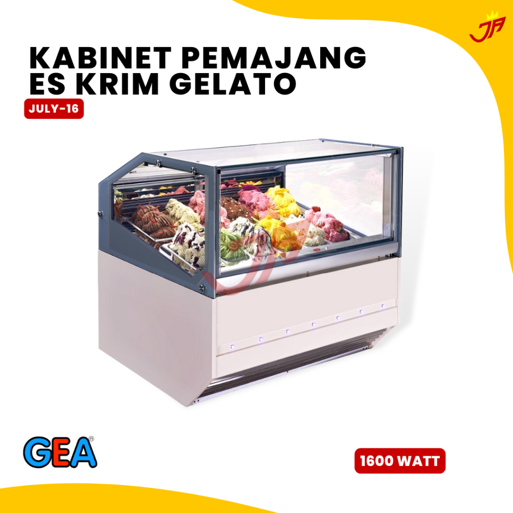 GEA Kabinet Pemajang Es Krim Gelato Type JULY-16 gea
