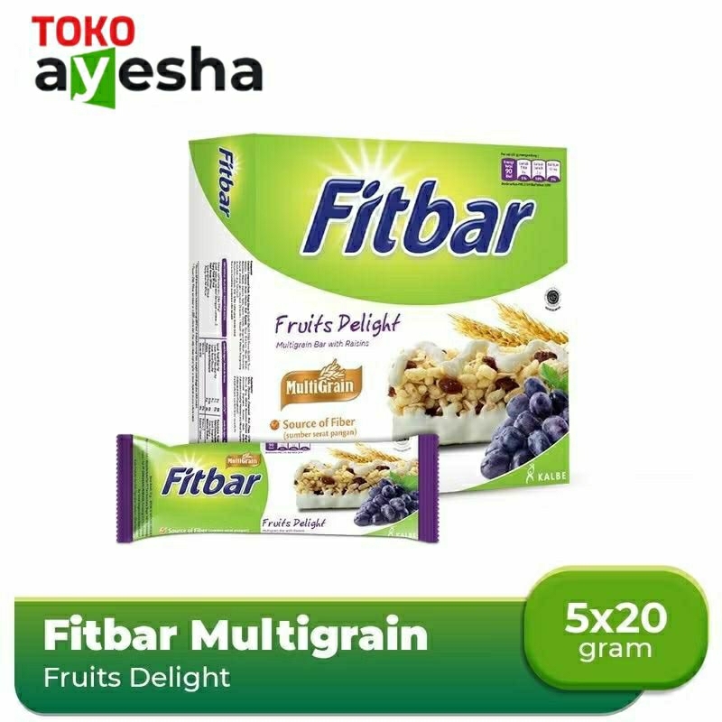 

Fitbar Fruits Delight 100 gr - 1 Box isi 5 Bar