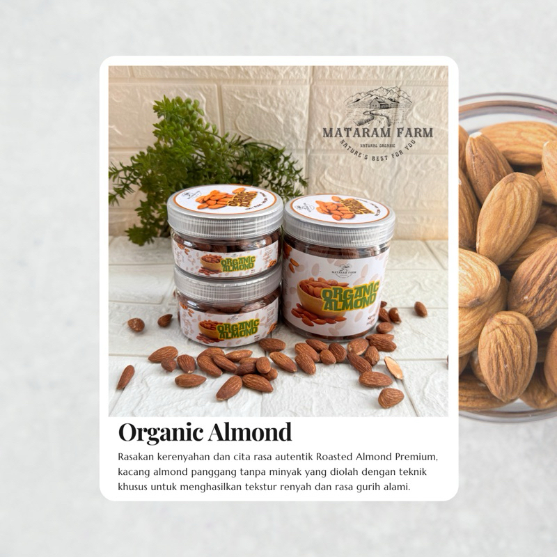 

Organic Roasted Almond Healty diet