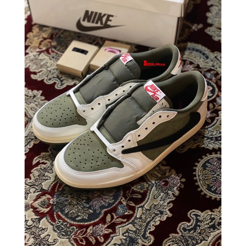 Jordan 1 Low OG Travis Scott Medium Olive 100% ORIGINAL