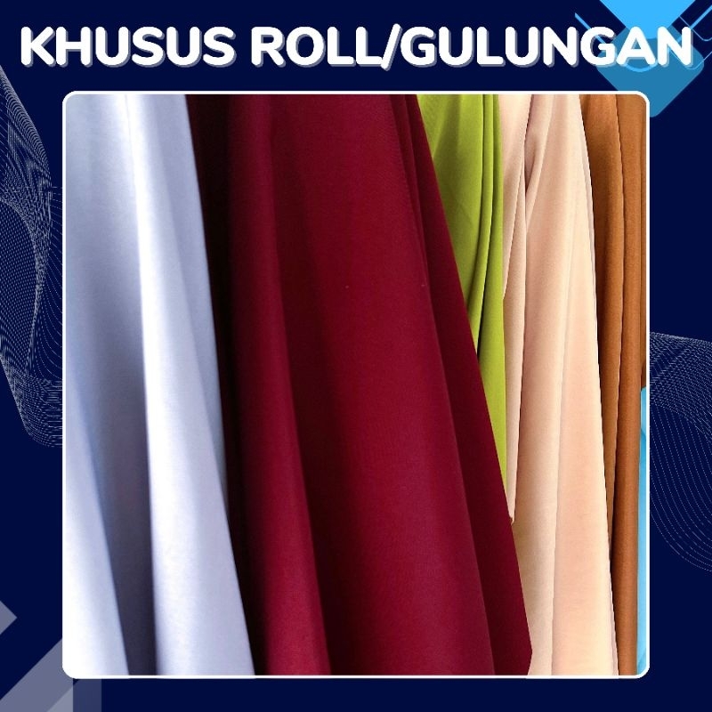 Kain Tessa Halus Tebal Khusus Rollan