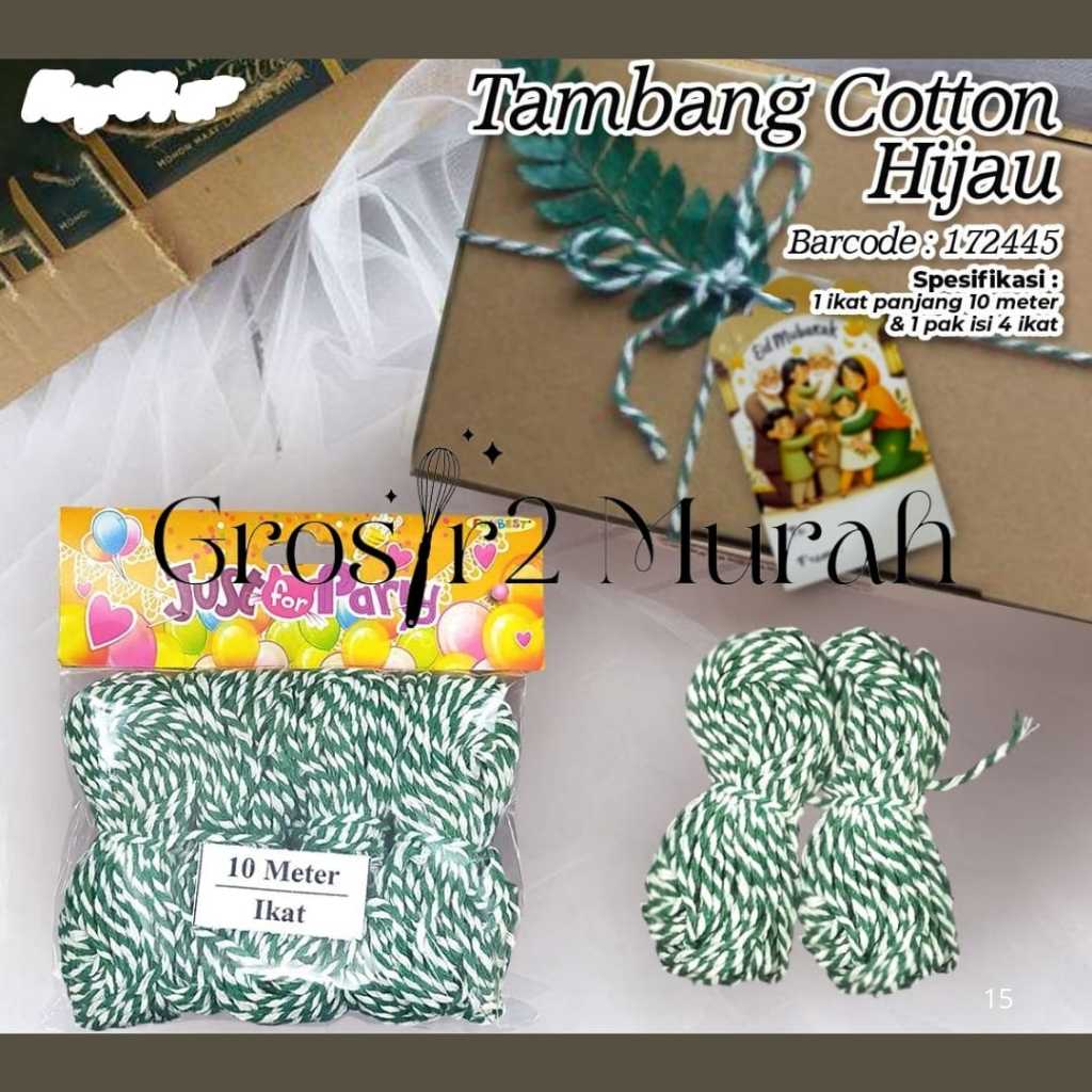 

Tali Hijau Putih 4x10m