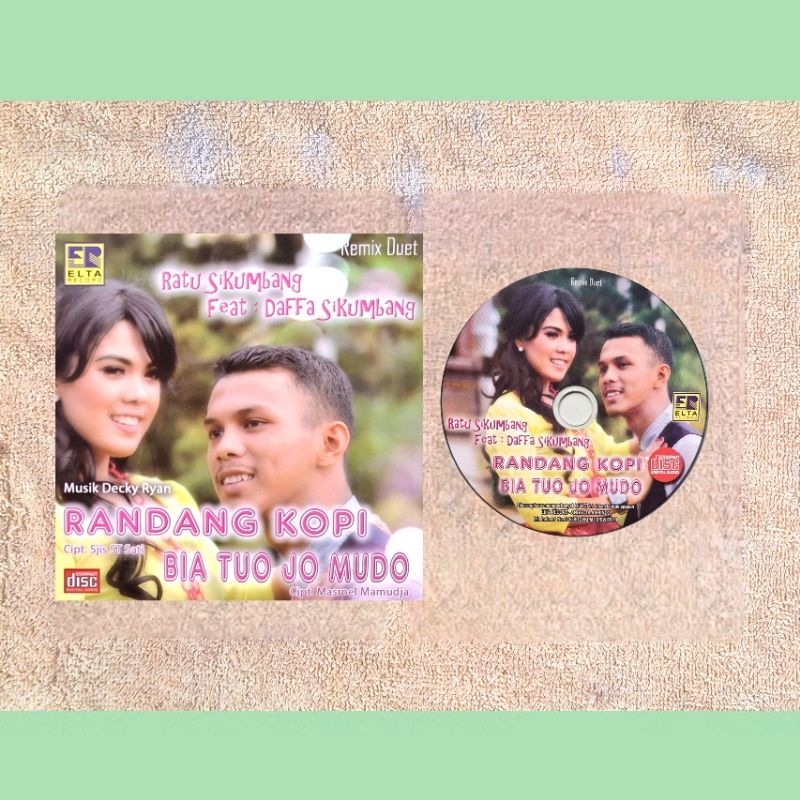 CD MP3 Minang Original Ekonomis - Ratu Sikumbang Daffa Sikumbang 'Randang Kopi Bia tuo jo mudo' Elta