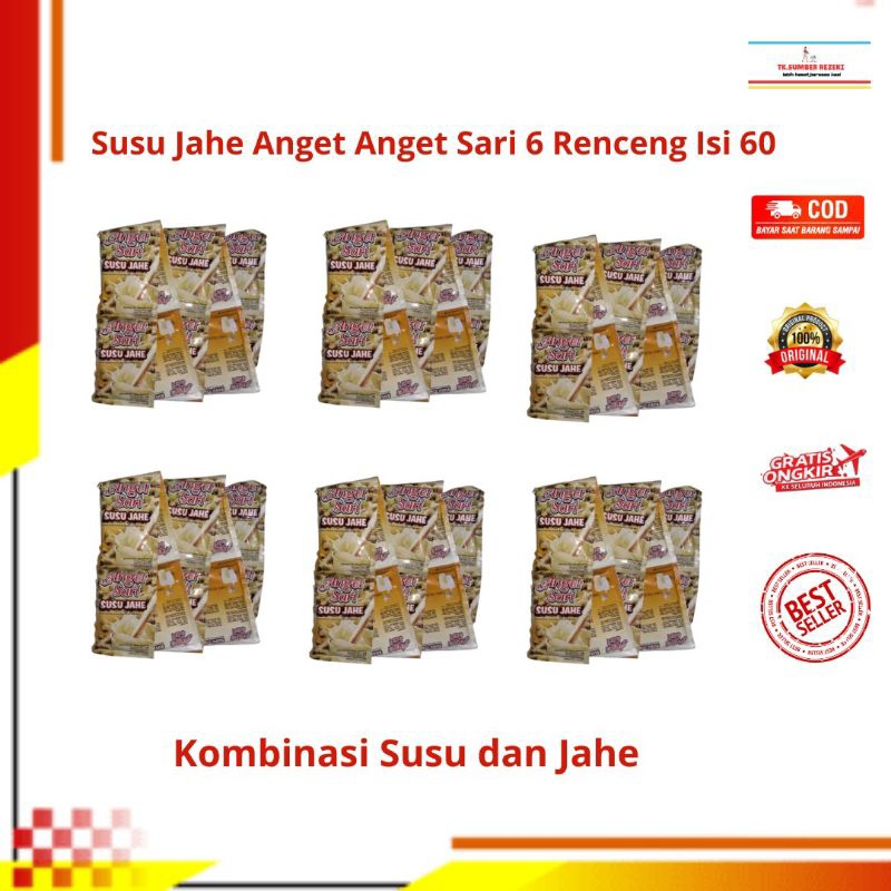 

[PAKET HEMAT ISI 6] Susu Jahe Anget Sari 6 Renceng Isi 60 Sachet PROMO MURAH/ Anget Sari Susu Jahe 6 Renceng Isi 60 Sachet PROMO MURAH