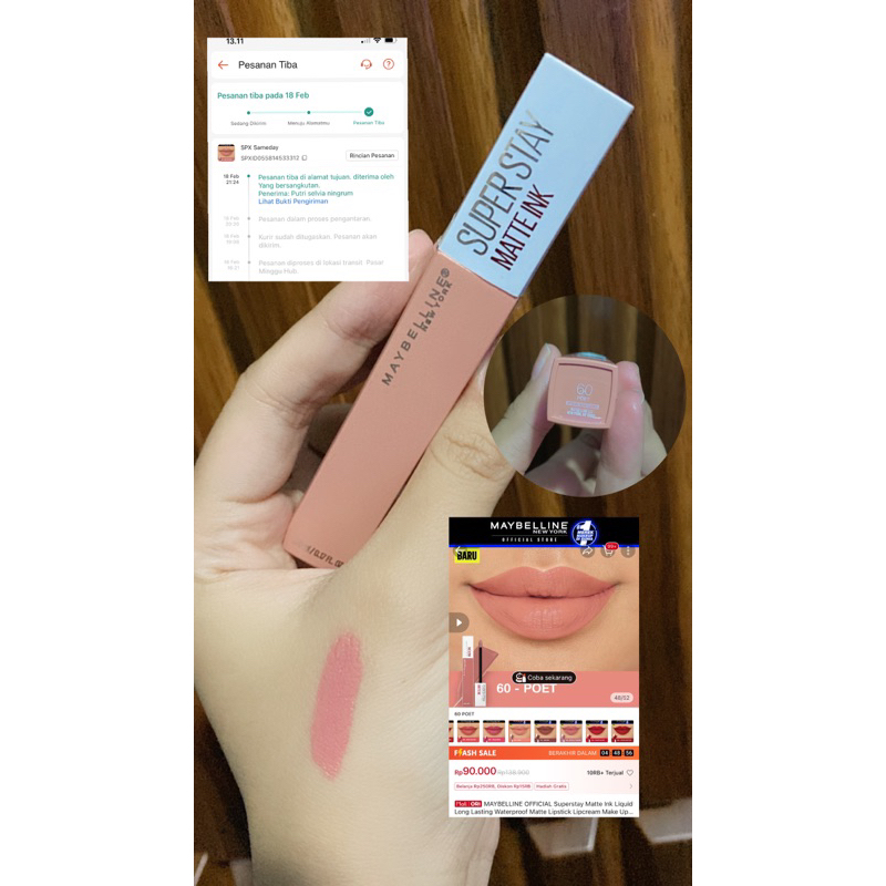 (NEW) Maybelline Matte Ink Shade 60 POET