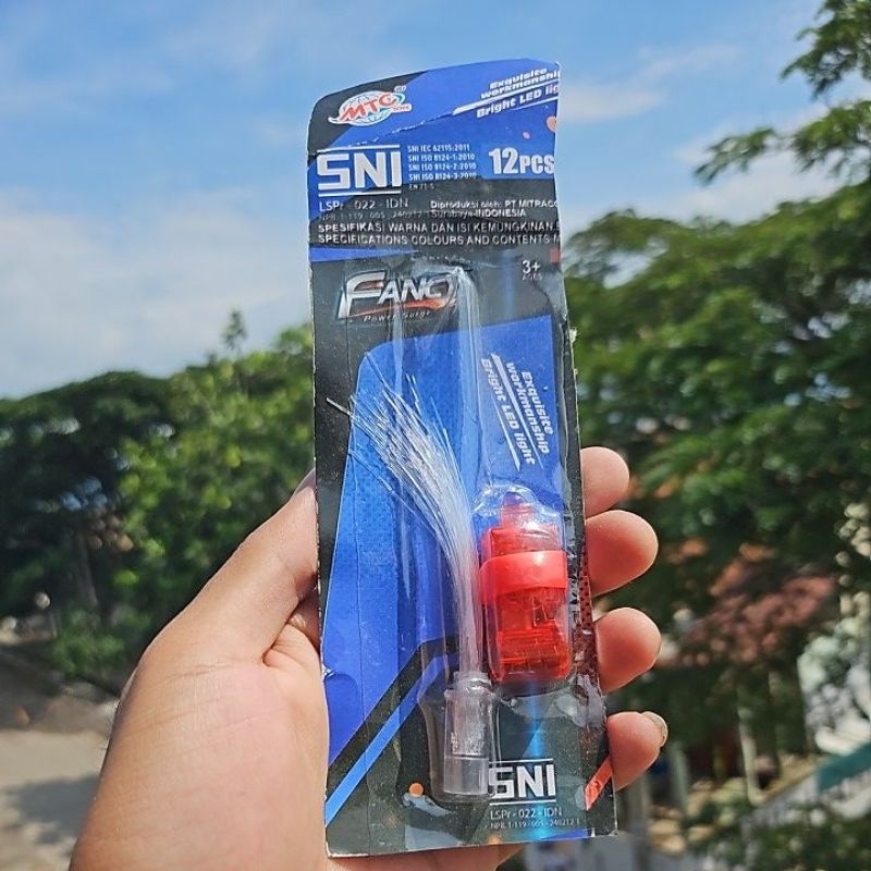 mainan senter jari lidi / finger flashlight / lampu senter jari