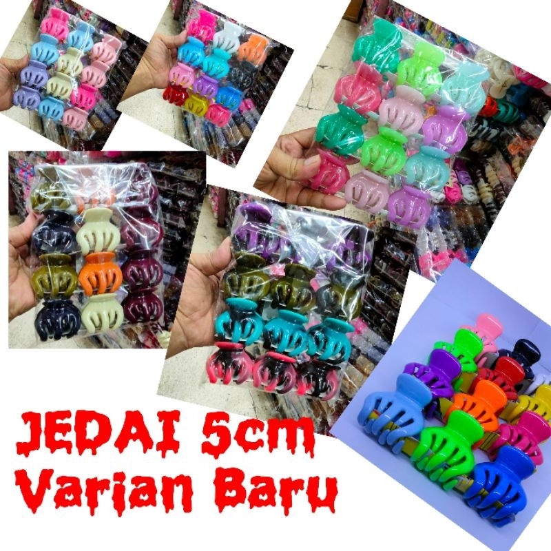 Jepit Rambut Lengkap Jedai besar 5cm grosir 12pcs