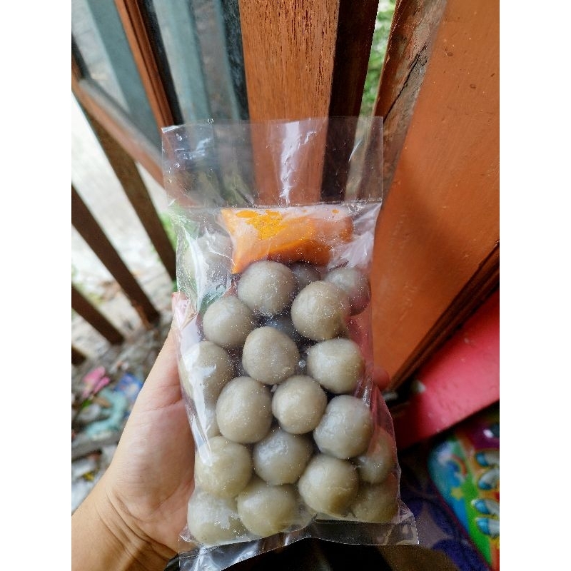 

cilok isi gajih frozen isi 30 biji free saos kacang