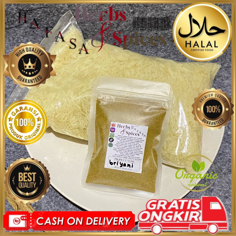 

Beras Basmati 1kg + Bumbu Kebuli/Briyani HAFASA
