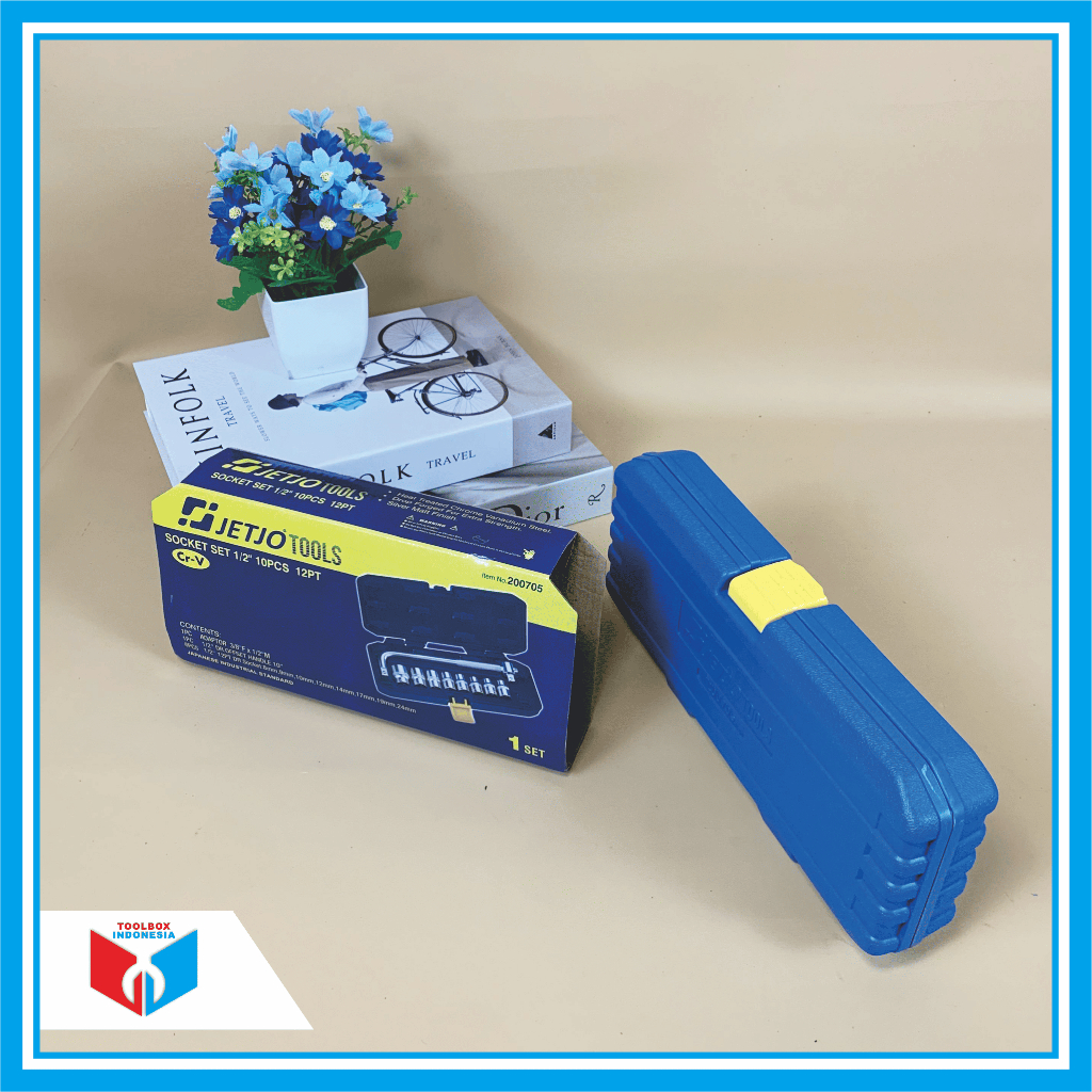 KUNCI SOCKET SET 12 10 PCS 12PT - 8-24MM (JETJO TOOLS 200705)