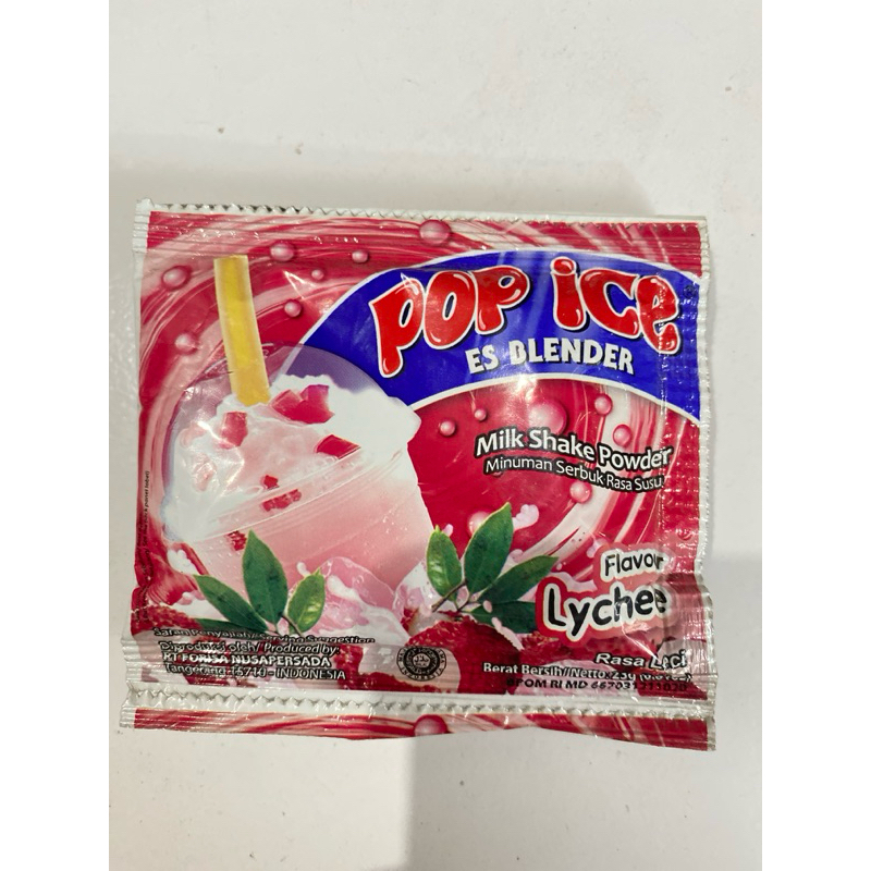 

‼️PROMO, CEK DESKRIPSI‼️ Pop Ice Lychee 23gr Sachet Minuman Serbuk Instan