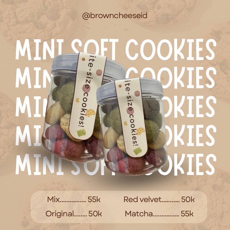 

Browncheese Mini Soft Cookies