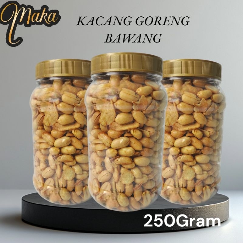 KACANG BAWANG GORENG RENYAH TOPLES 250GRAM