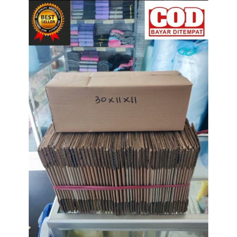 

kardus | box | packing 30 X 11 X 11 cm (minimal pembelian 50 pcs / ikat)