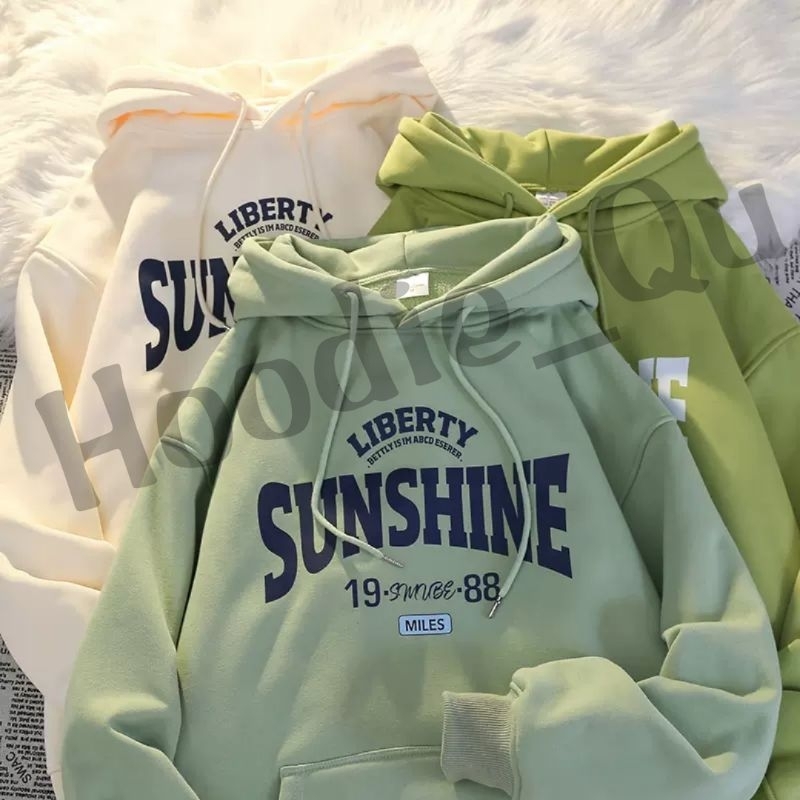 LIBERTY SUNSHINE Jaket Sweater Hoodie Wanita Pria Dewasa