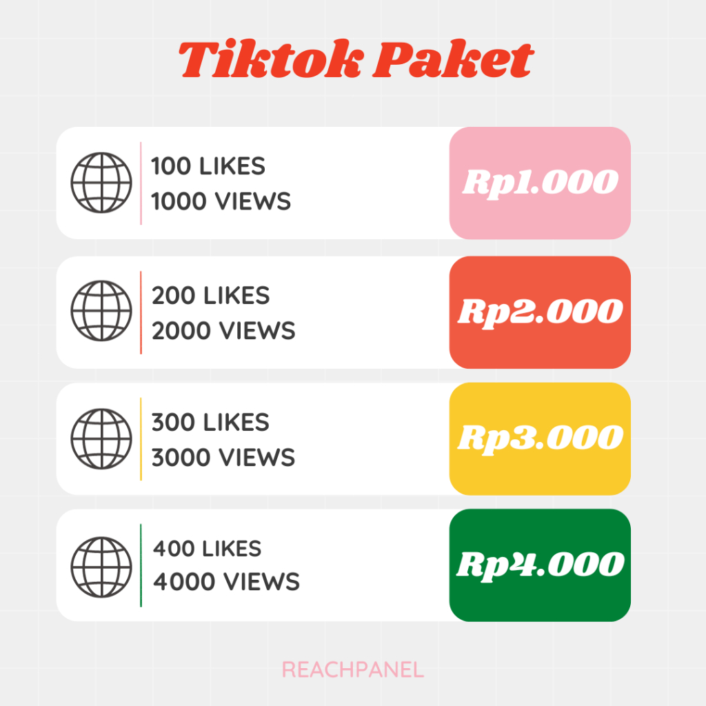 Tiktok View Paket Likes Tiktok Garansi Proses Cepat High Quality - Sinardjaya