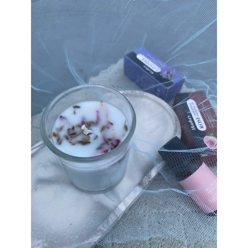 Lilin aromaterapi premium gelas