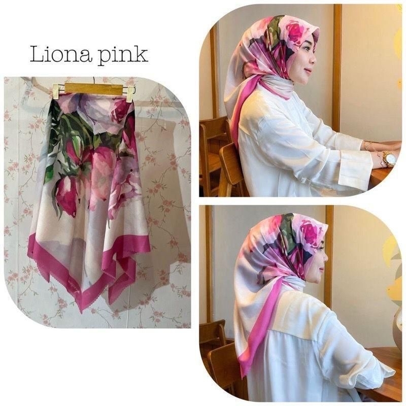 HIJAB MOTIF BUNGA PINK KODE CT 321