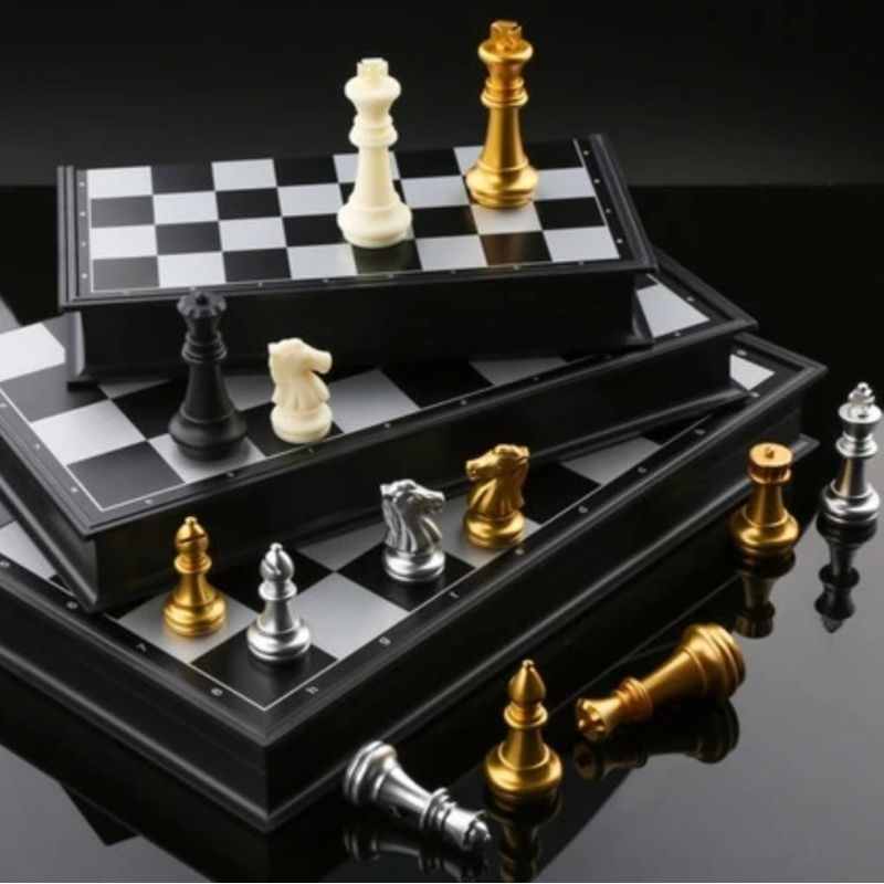 Catur Gold Magnetic Besar 32 Catur Emas Magnet 32 Jumbo