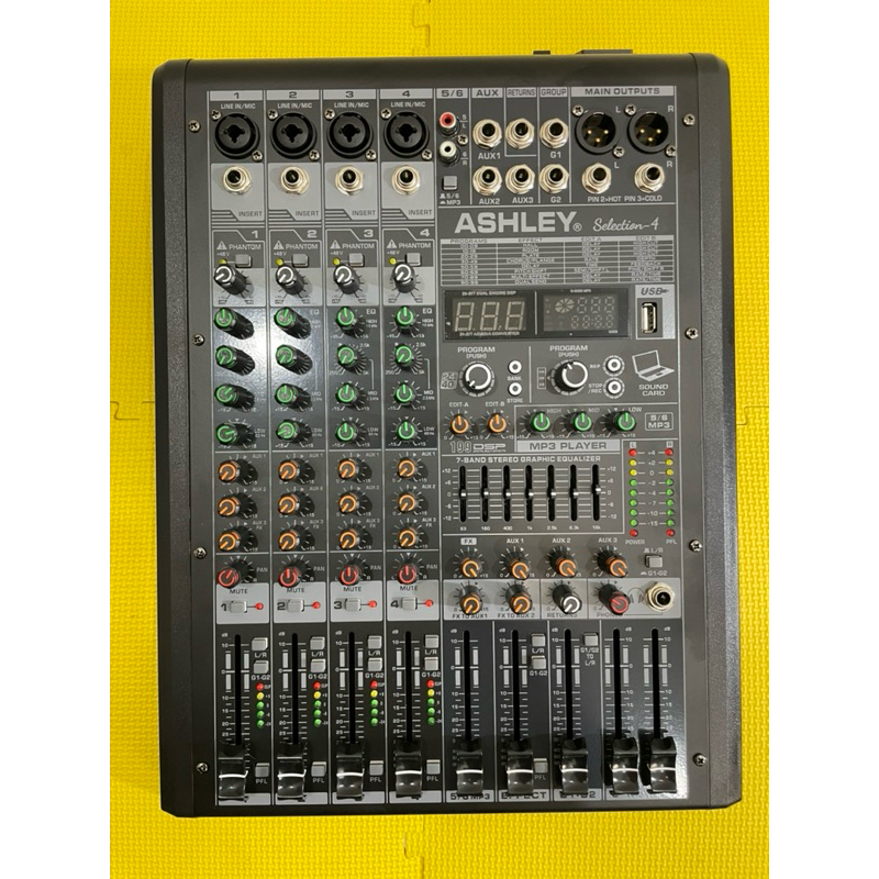 Mixer 4chanel Ashley selection 4 original produk Mixer Ashley 4ch