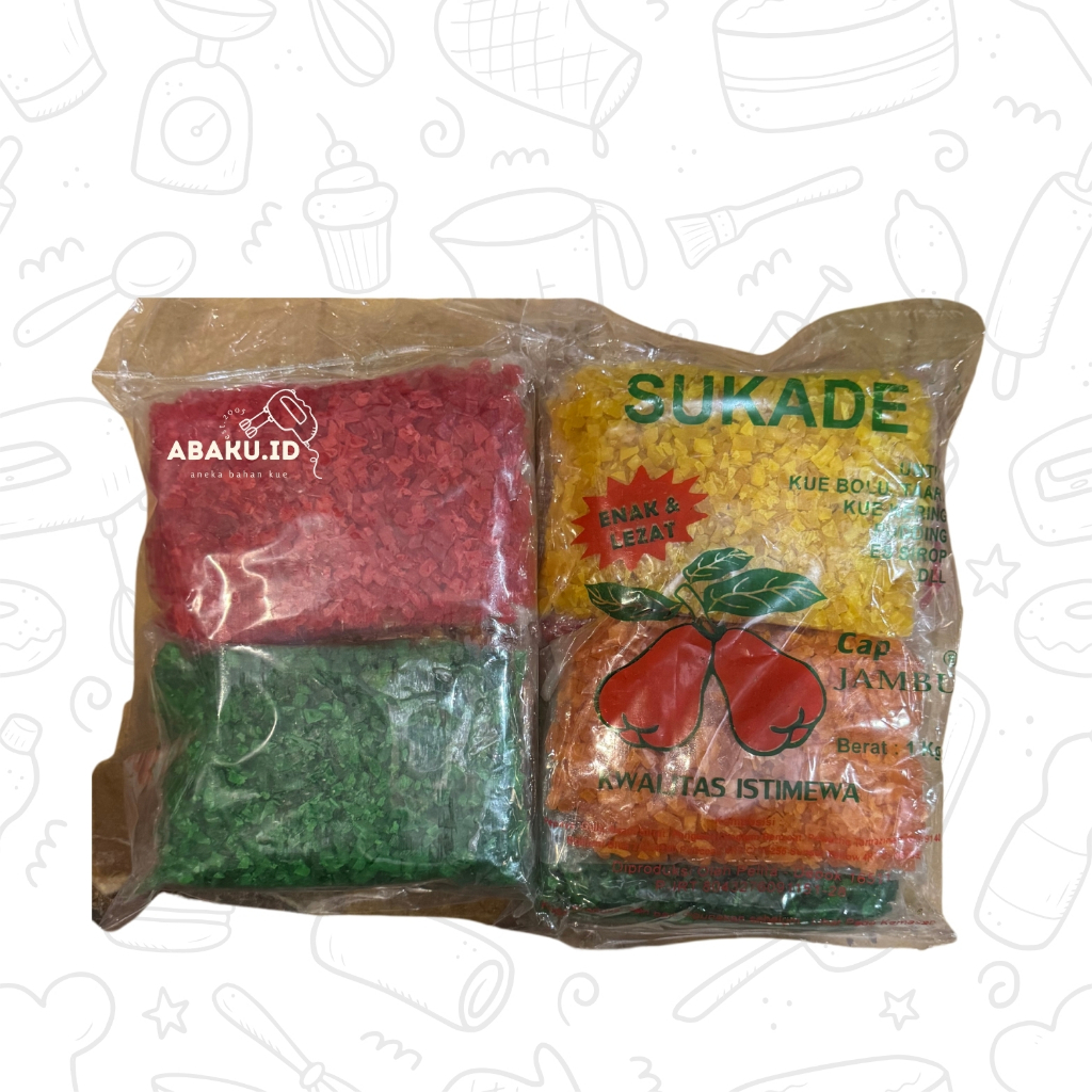 

SUKADE CAP JAMBU WARNA WARNI 100 / 250 GR