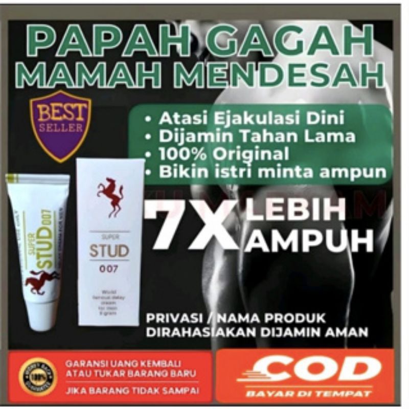 STUD 007 cream oles pria dewasa 100%besar kuat panjang tahan lama dan tidak mudah ejakulasi loyo