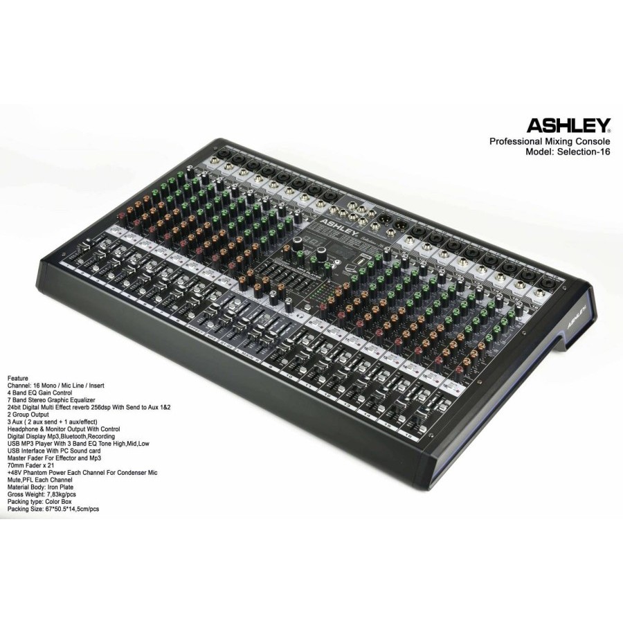 MIXER ASHLEY SELECTION16 / SELECTION 16 -- 16 CHANNEL ORIGINAL