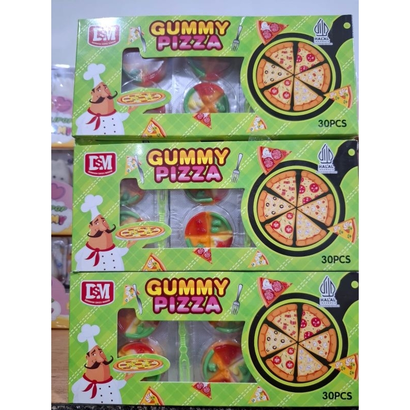 

Permen lunak pizza || 30 pcs || box