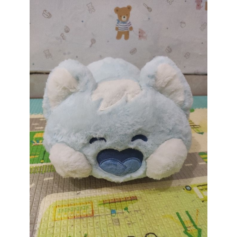 boneka kucing pipi gembul penghangat tangan