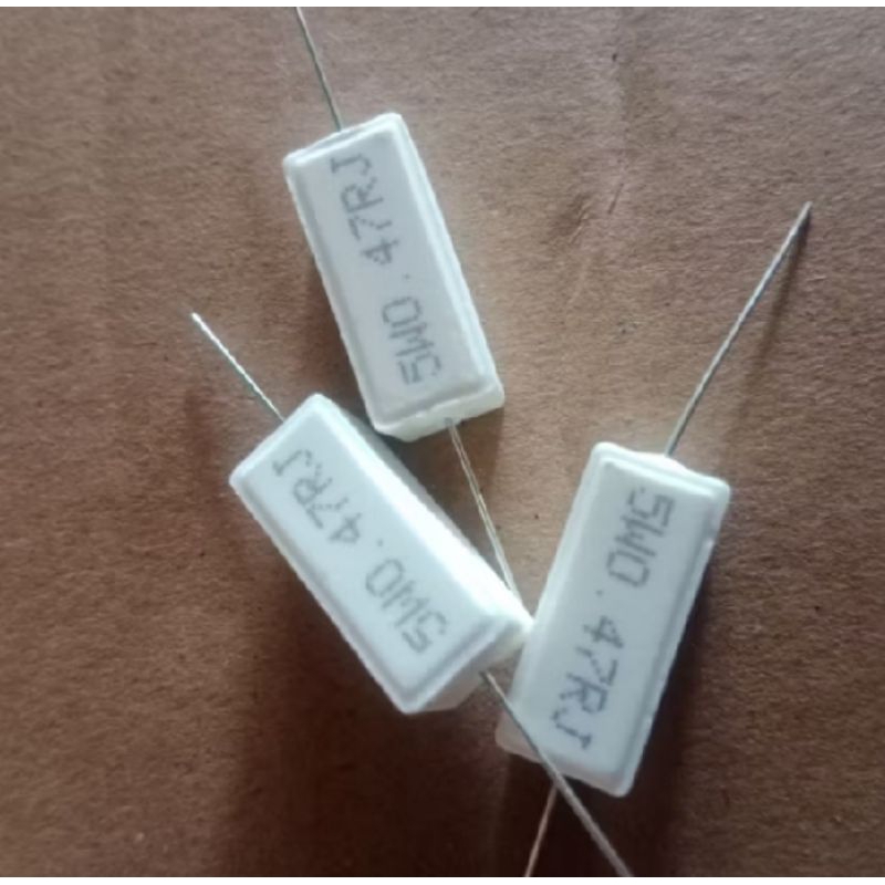 Star+ R Kapur 0.47ohm 5Watt Resistor kapur 0,47ohm 5W R kapur 5watt 0,47 ohm