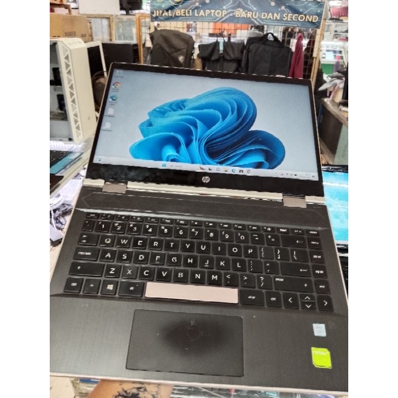 laptop hp X360 Intel Core i7 Ram 16 gb ssd 128gb+1tb nvidia 2 gb layar sentuh touchscreen 360 deraja